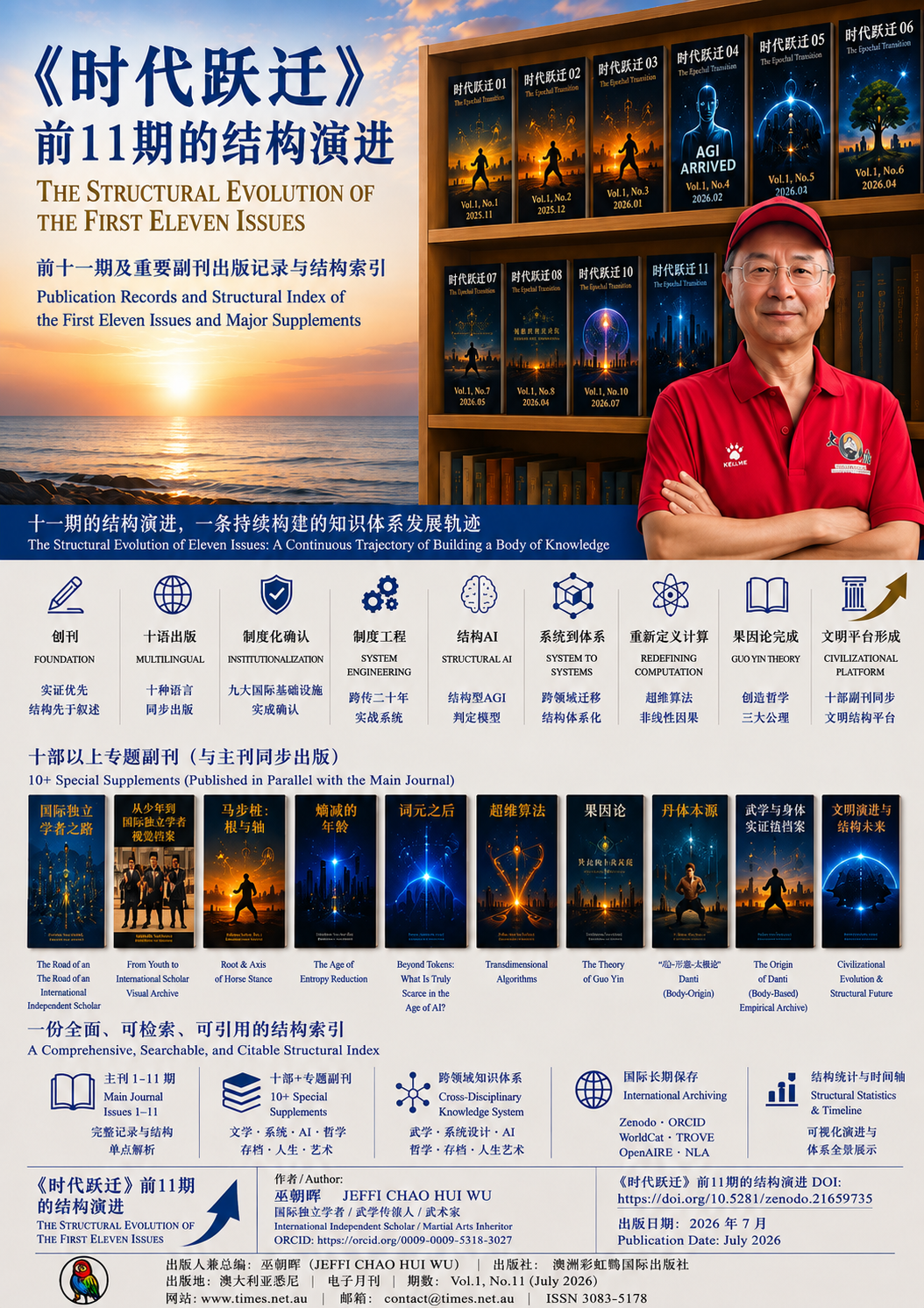 ��ʱ��ԾǨ��:ǰ11�ڵĽṹ�ݽ���һ���ɹ��ʶ���ѧ���׳���(JEFFI CHAO HUI WU)׫д��ϵͳ�Գ���������ṹ�����ĵ�,ּ�ڼ�¼���ܽ���ԭ����ѧ��ѧ���¿���ʱ��ԾǨ����2025��8�´�����2026��6���ڼ�,ǰ11��������ͬ�ڷ�����ר�⸱����������չ������ṹ�ݻ��߼������ĵ����ǡ�ʱ��ԾǨ��������ϵ��һ�׶ε��ܽ�������,Ҳ����������֪ʶ��ϵ����·����������ı���
